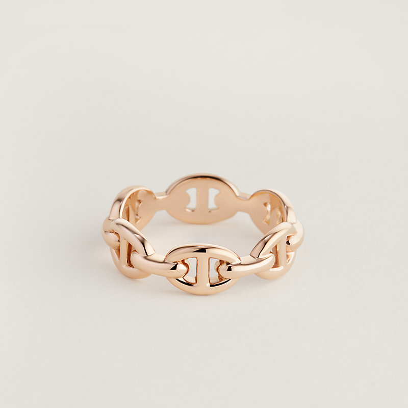 Chaine d'ancre Enchainee ring, small model | Hermès Mainland